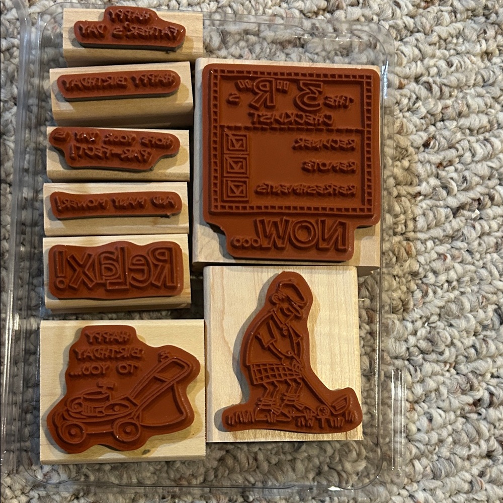 Stampin' Up! Wood-Mount -And Many Mower - Natural Wood - Picture 2 of 3